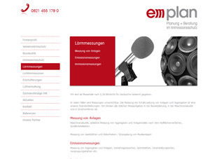 Neue Website für die Firma EM-Plan aus Augsburg