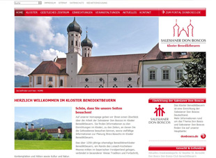 Kloster Benediktbeuern mit neuer Webseite