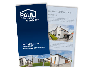 Paul Bauunternehmen Flyer