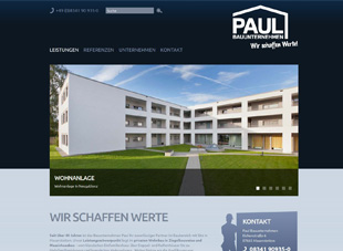 Neue Webseite Paul Bauunternehmen in Mauerstetten