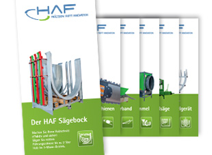 Produktflyer und Iconentwicklung für HAF Präzisionstechnik