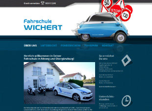 Webseite der Fahrschule Werner Wichert